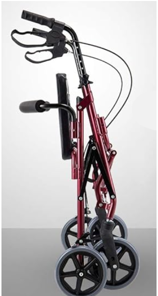 Andador con ruedas, asiento y canastilla - Imagen 2