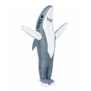 Disfraz Inflable De Tiburón Gris
